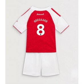 Arsenal Martin Odegaard #8 Primera Equipación Niños 2025-26 Manga Corta (+ Pantalones cortos)